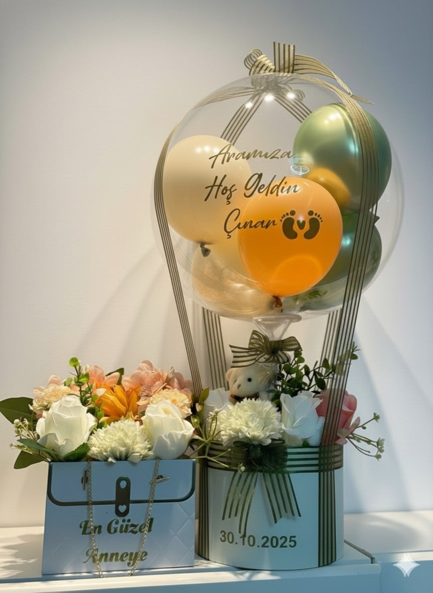 Hoş Geldin Premium Balon Aranjmanı
