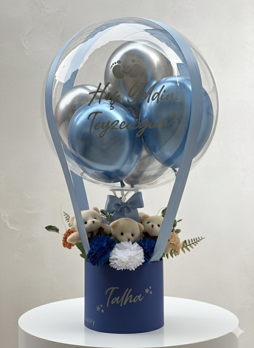 Mavi Düş Hediye Balon kutusu
