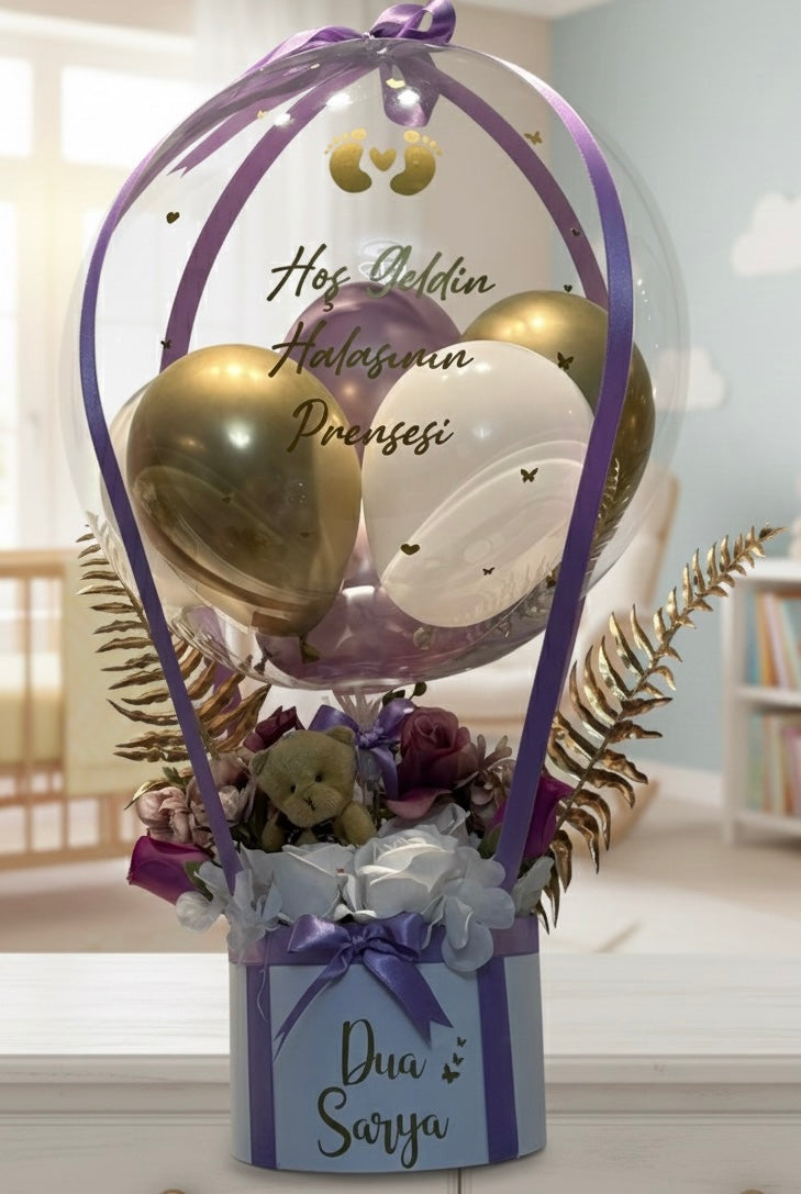 Lila Bahçesi Balon Aranjmanı