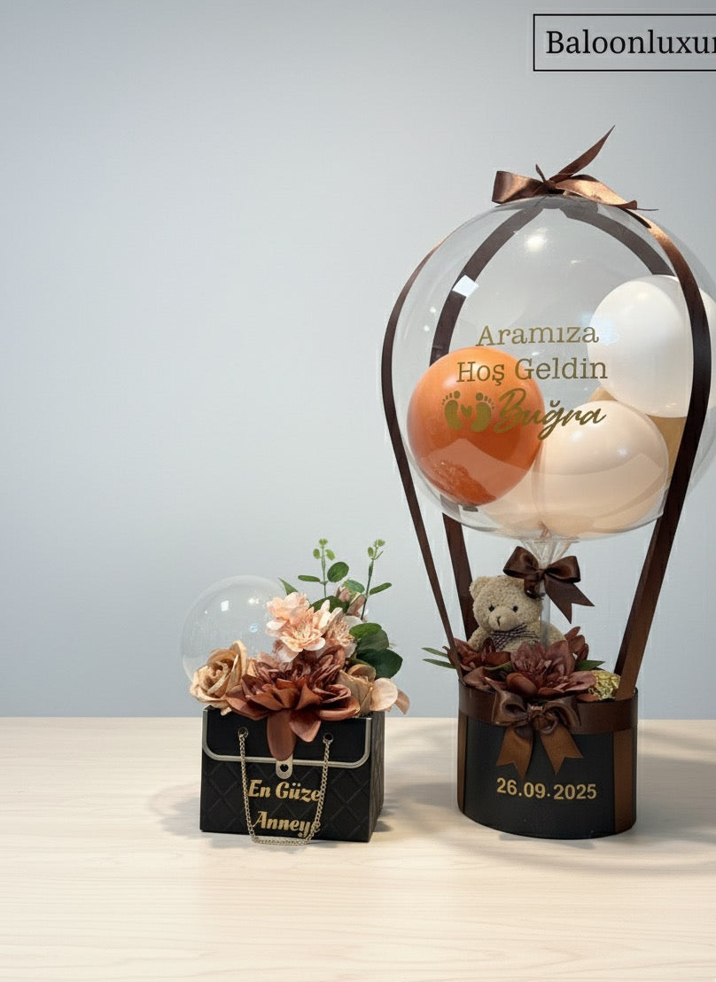 Luxe Baby Bloom – Lüks Yeni Doğan Balon Hediye Kutusu