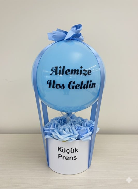 Erkek Bebek Hediye Balon Kutusu
