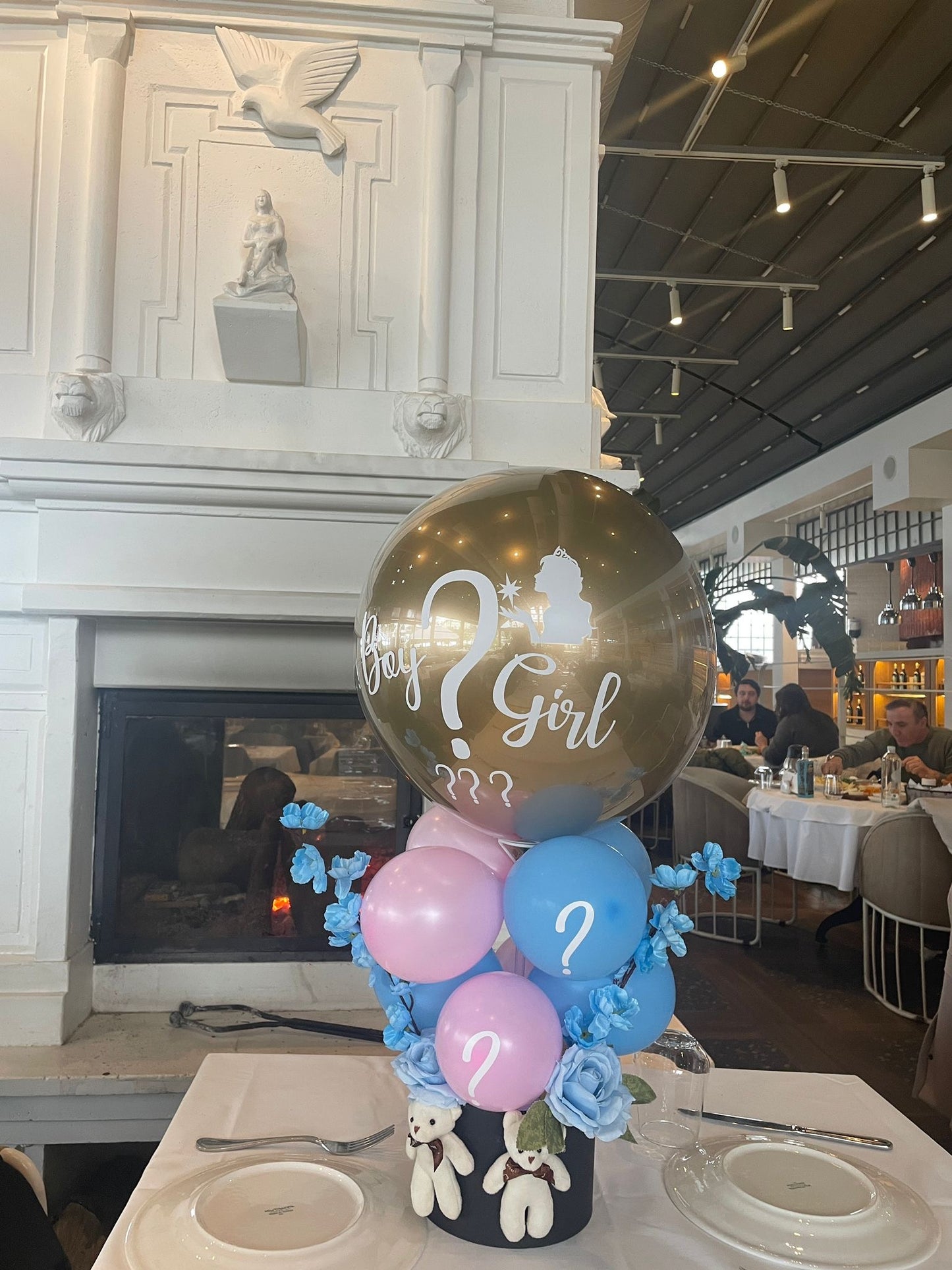 Lüks Cinsiyet Belirleme Balonu – Premium Gender Reveal Baby Shower Kutusu