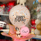Kişiye Özel İsim Baskılı Happy Birthday Balon Kutusu – Ayıcıklı Doğum Günü Hediyesi