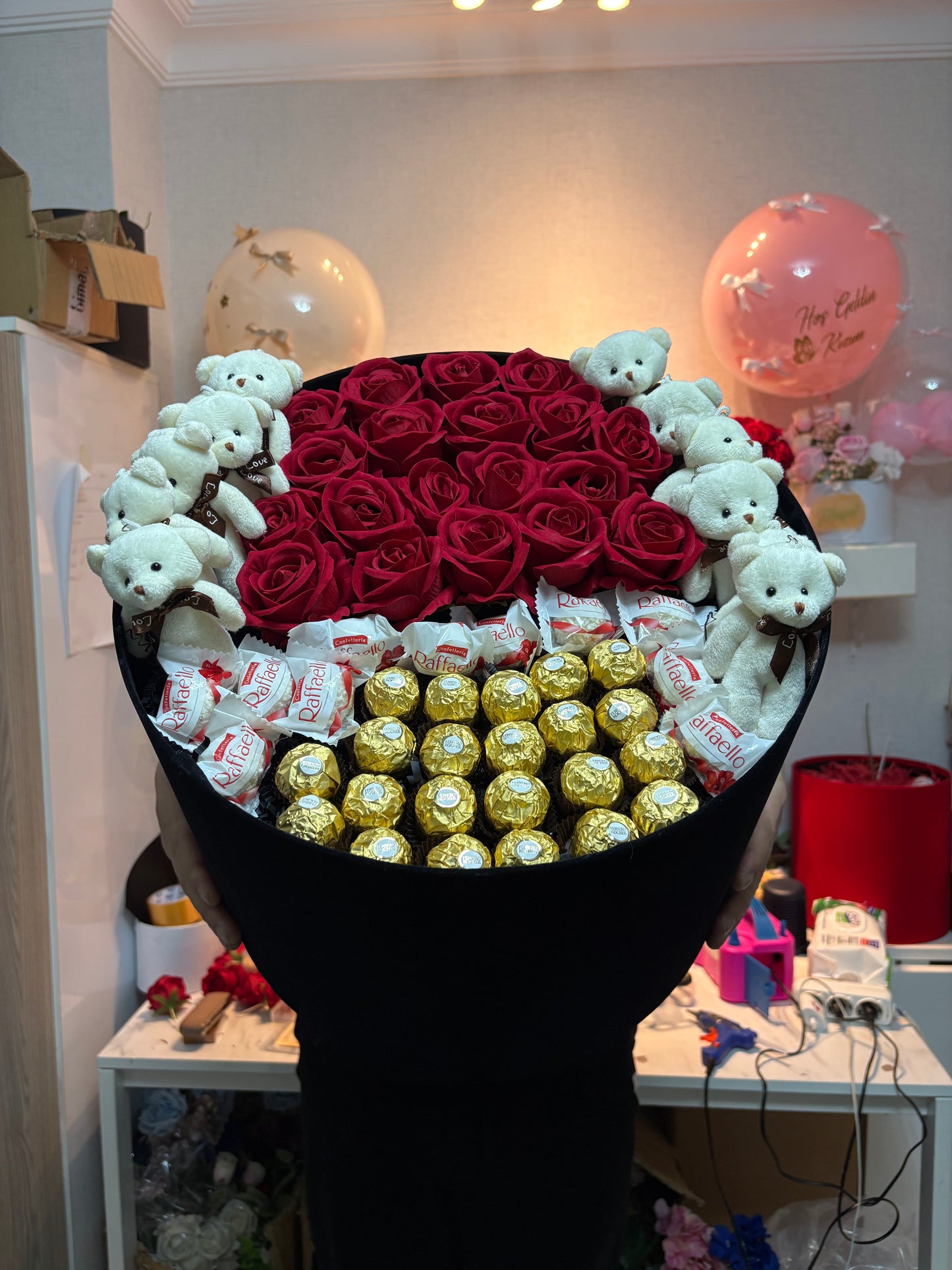 Lüks Çiçek Kutusu Büyük Boy