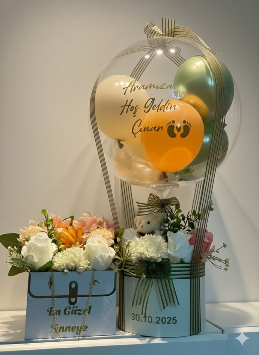 Hoş Geldin  Premium Balon Aranjmanı