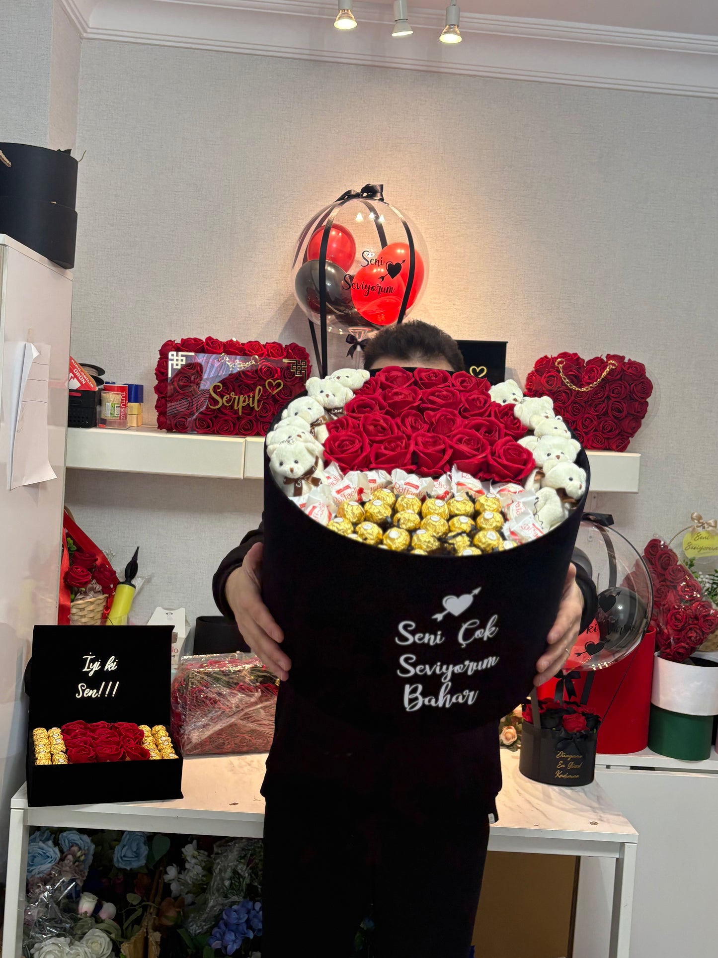 Lüks Çiçek Kutusu Büyük Boy