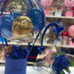 Kişiye Özel Hoş Geldin Bebek Balon Kutusu | İsim Yazılı Mavi  Balon & Gül Aranjmanı