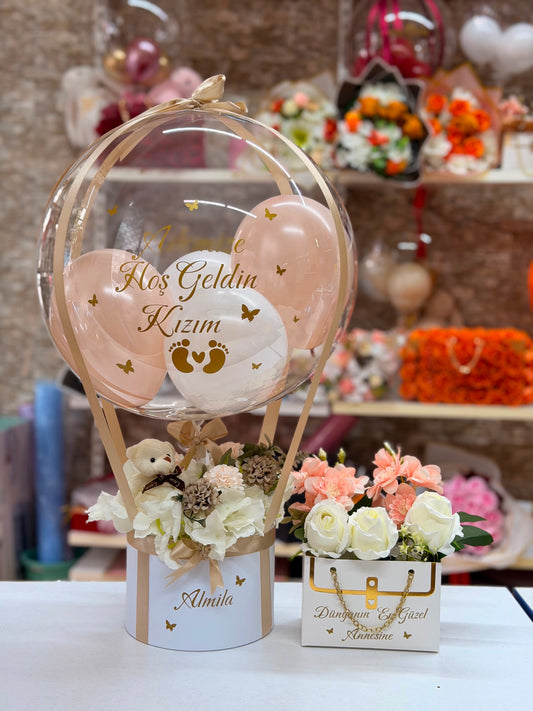 Pudra Düşler  Hediye Balon Kutusu