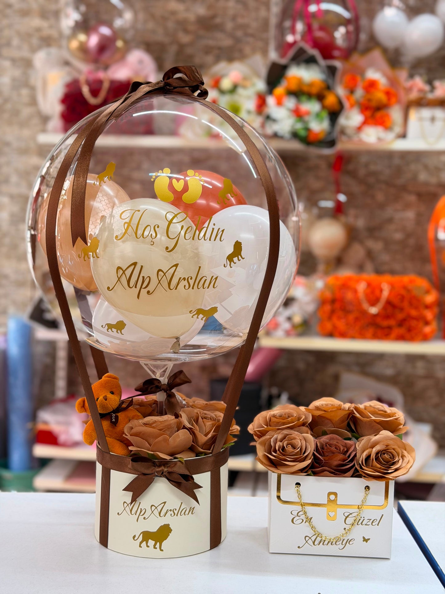 Premium İlk Nefes Balon Seti – Hoş Geldin Bebek Lüks Hediye