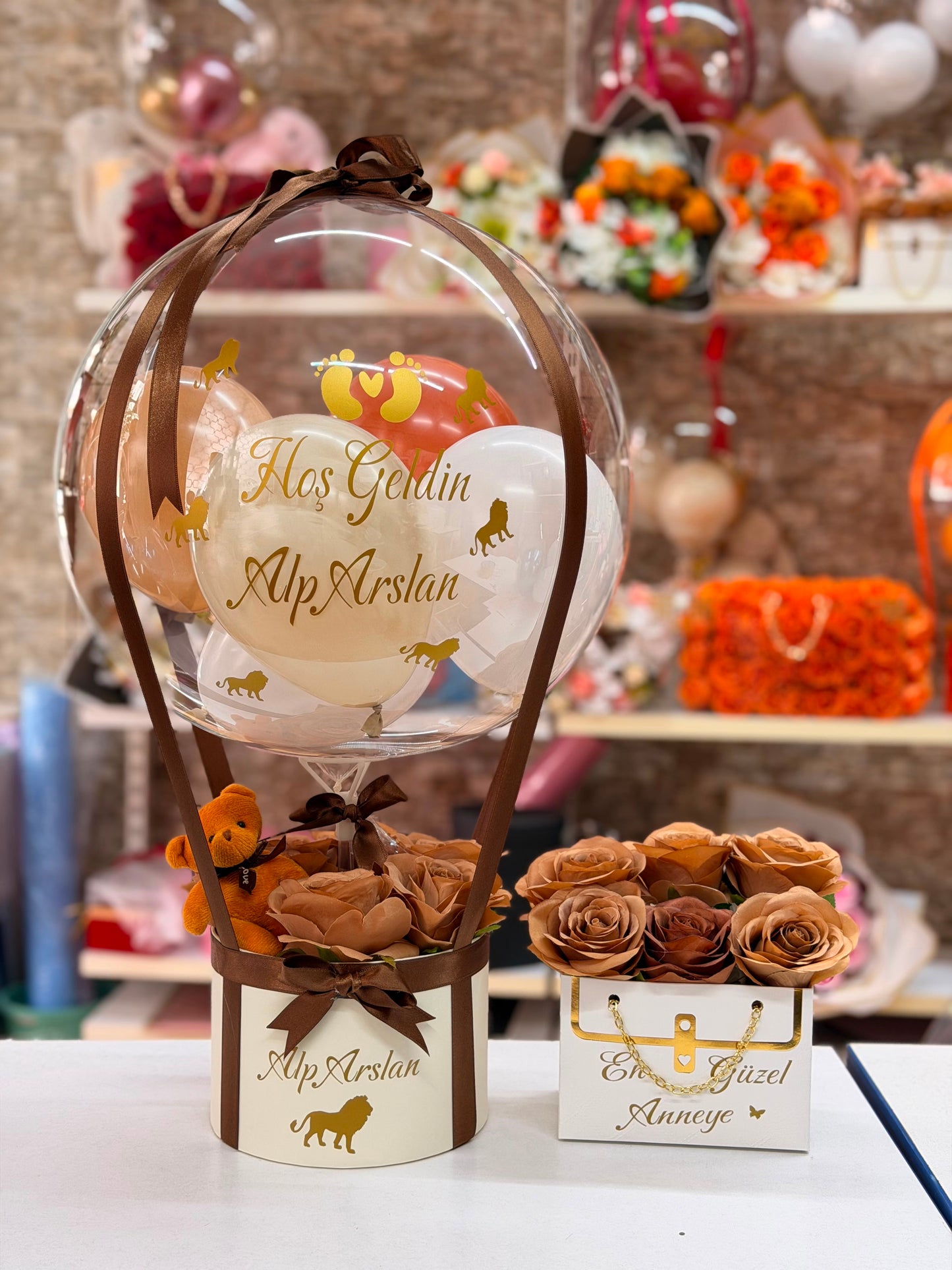 Premium İlk Nefes Balon Seti – Hoş Geldin Bebek Lüks Hediye