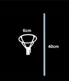40 cm Balon Stand Çubuğu ve 6 cm Aparat 10 lu  – Şeffaf Tasarım