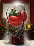 2026 Yeni Yıl Kırmızı Noel Balon Hediye Kutusu – Bireysel ve Kurumsal Yılbaşı Hediyesi