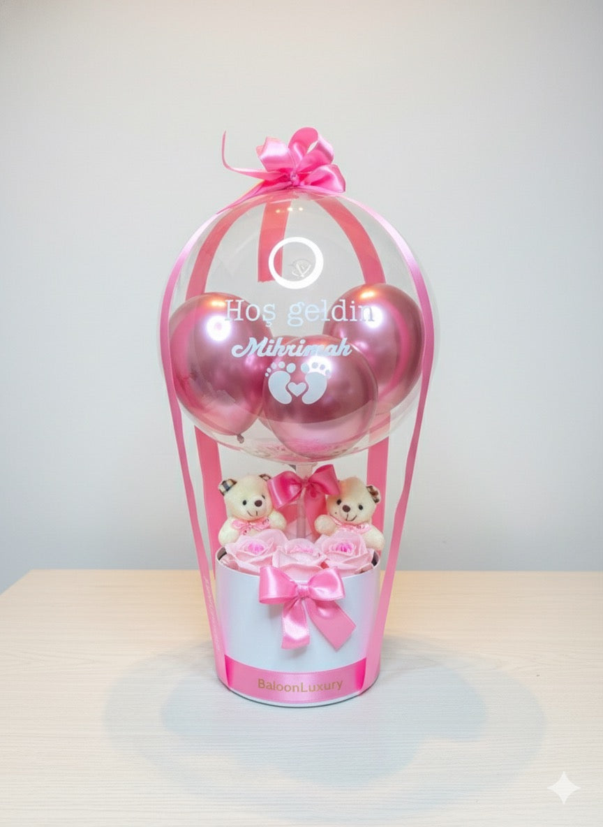Hoş Geldin Prenses Hediye Balon Kutusu