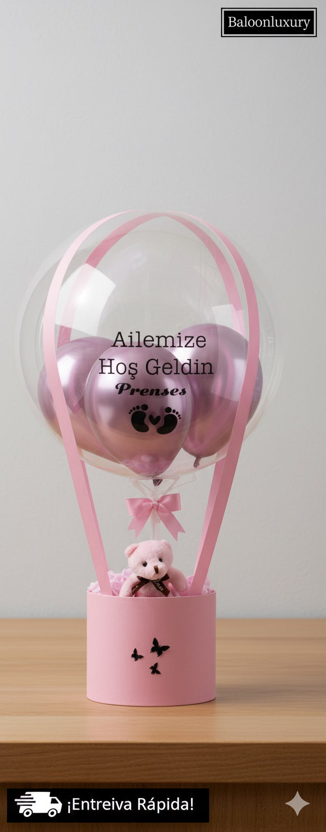 Pembe - Mavi Balon Kutusu